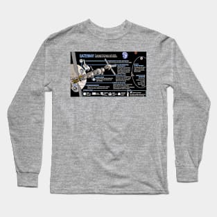 Lunar Gateway Infographic Long Sleeve T-Shirt